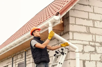 Pose et remplacement de gouttières à Maintenay